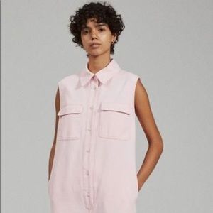 Rachel Comey pink Eldridge denim jumpsuit. Worn once. Size 8.